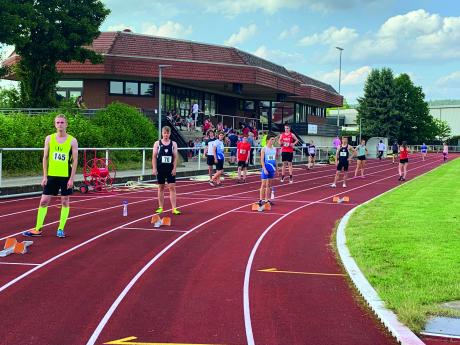 Warten auf den 200m Start