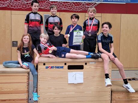 Lila, Jonas, Maximilian, Nils, Jelissej, Ignas, Felix und Leonhard