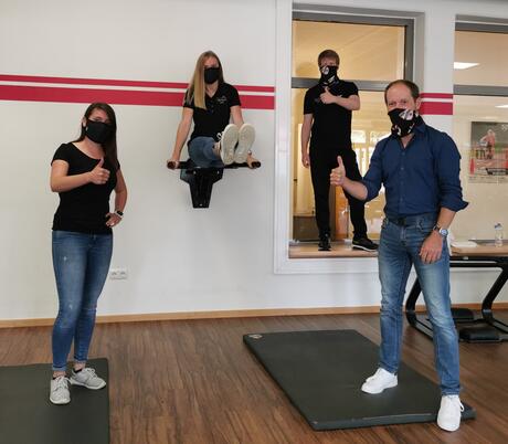 v.l.n.r Kira Werner, Paula Passoth, Christoph Klein, Timo Gerhold